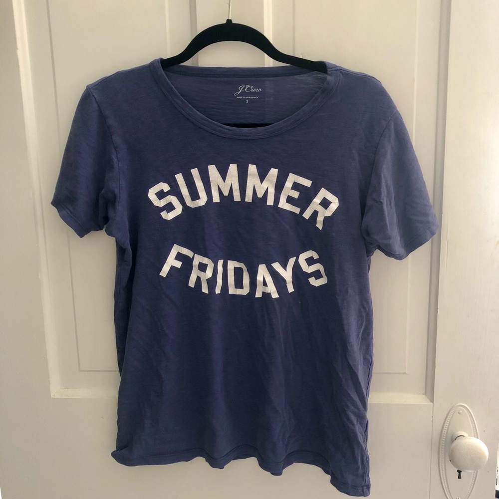 Blue Summer Fridays Graphic T-Shirt - XS